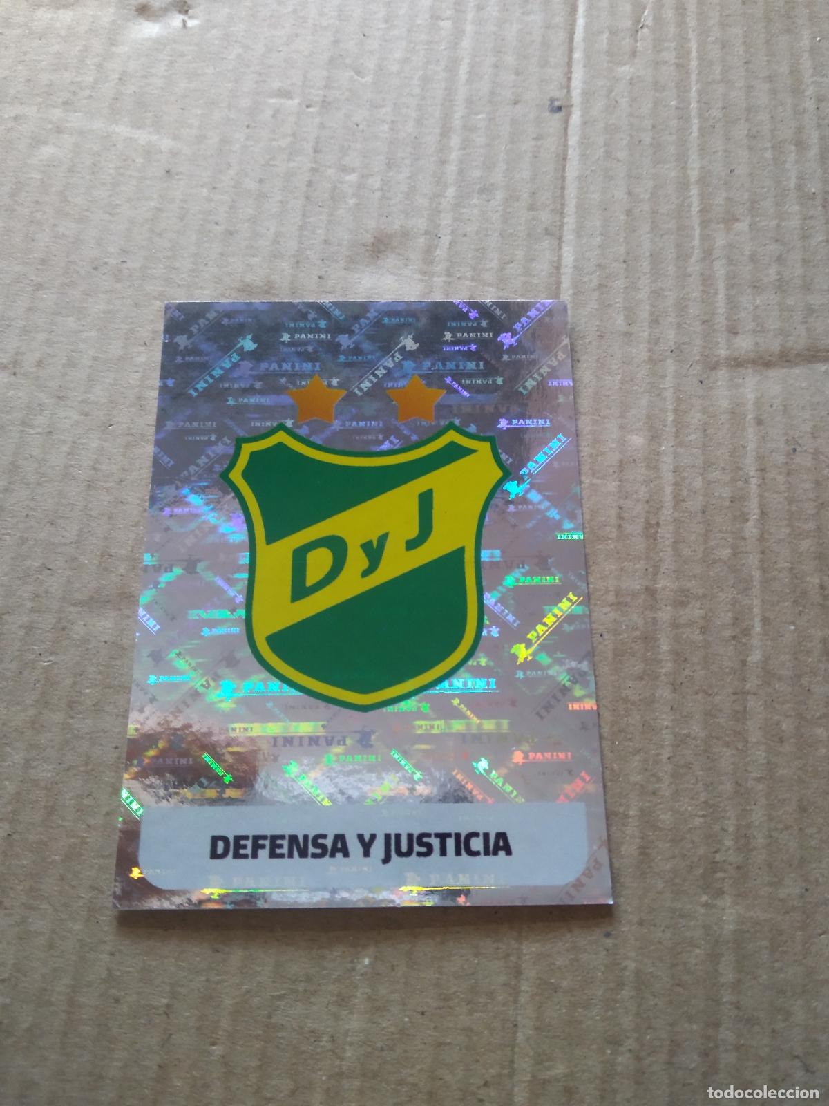 Cromos de F&uacute;tbol: DYJ 1 ESCUDO DEFENSA Y JUSTICIA CROMO FUTBOL ARGENTINO PANINI LIGA ARGENTINA 2024