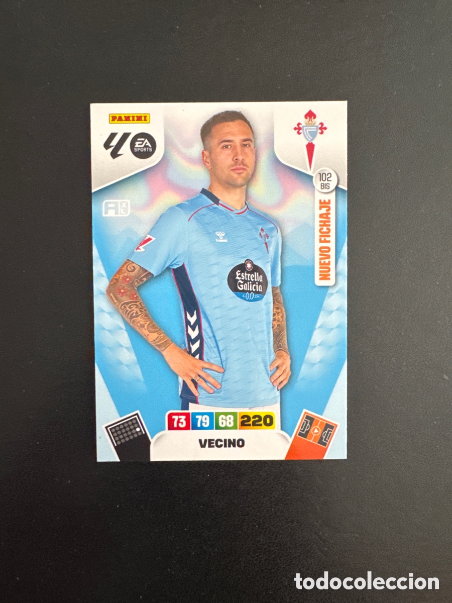 Cromos de F&uacute;tbol: VECINO CELTA DE VIGO NUMERO 102 BIS ADRENALYN 2025 2026