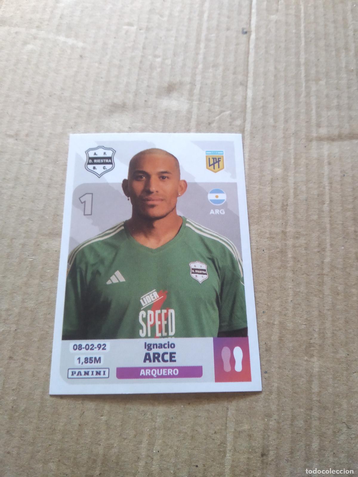Cromos de F&uacute;tbol: RIE 2 IGNACIO ARCE DEPORTIVO RIESTRA CROMO FUTBOL ARGENTINO PANINI LIGA ARGENTINA 2024