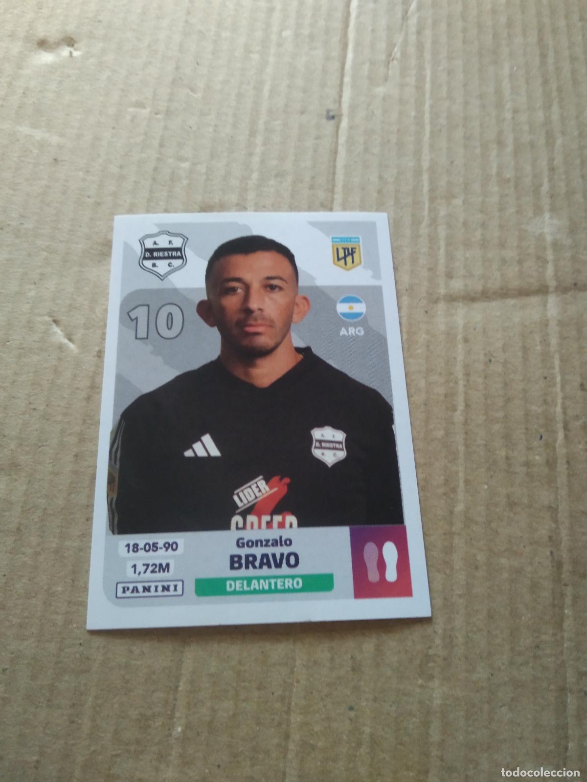 Cromos de F&uacute;tbol: RIE 16 GONZALO BRAVO DEPORTIVO RIESTRA CROMO FUTBOL ARGENTINO PANINI LIGA ARGENTINA 2024