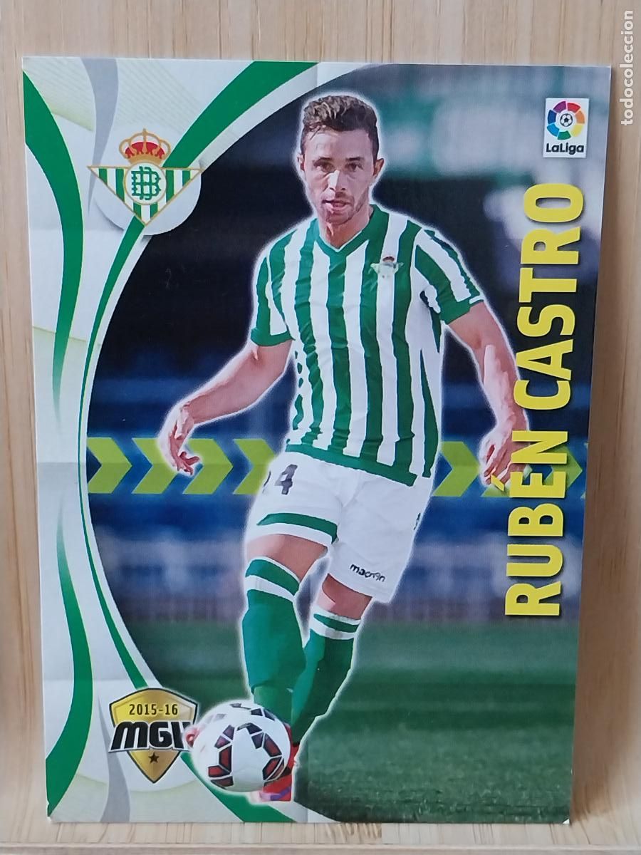 Cartes &agrave; collectionner de Football: RUBEN CASTRO BETIS PANINI MGK 2015 15 16 CROMO CARD ORIGINAL # 101 MEGACRACKS *