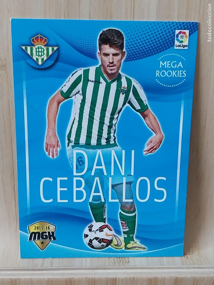 Cartes &agrave; collectionner de Football: DANI CEBALLOS ROOKIE CASTRO BETIS PANINI MGK 2015 15 16 CROMO CARD ORIGINAL # 108 MEGACRACKS *