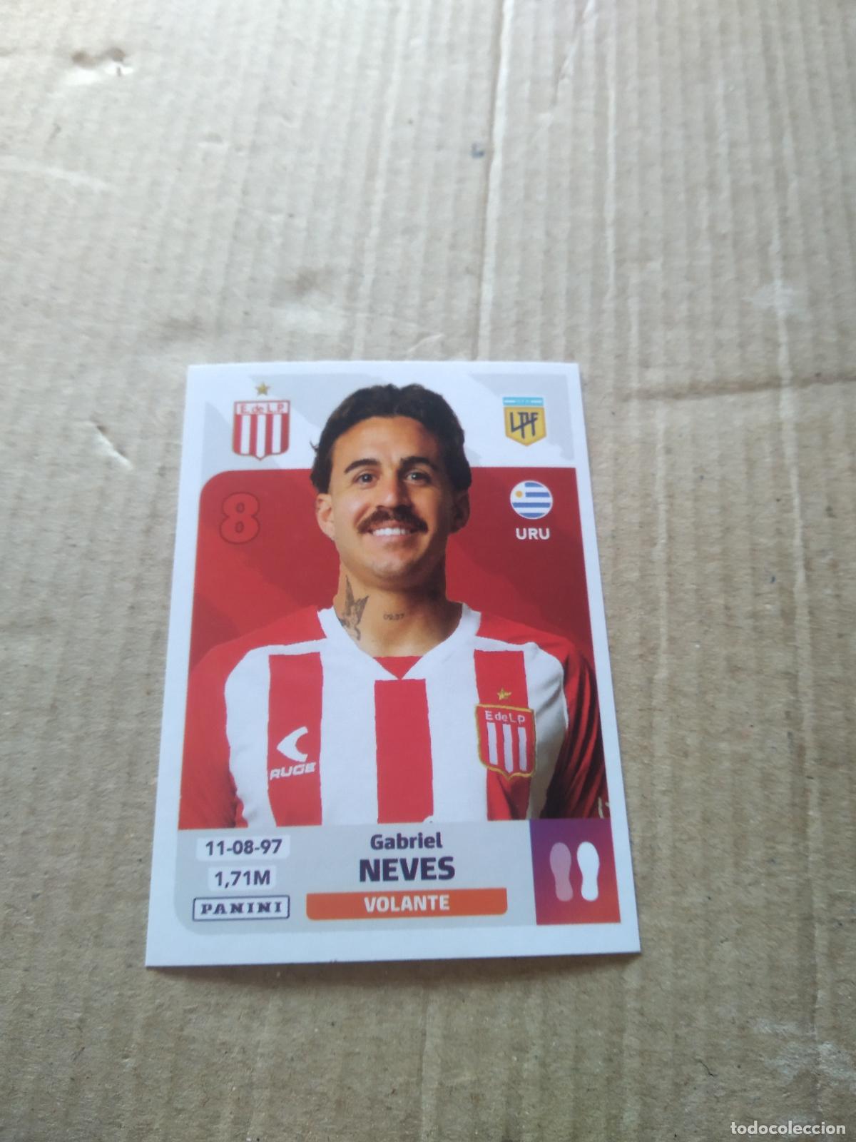 Cromos de F&uacute;tbol: EST 13 GABRIEL NEVES ESTUDIANTES DE LA PLATA CROMO FUTBOL ARGENTINO PANINI LIGA ARGENTINA 2024