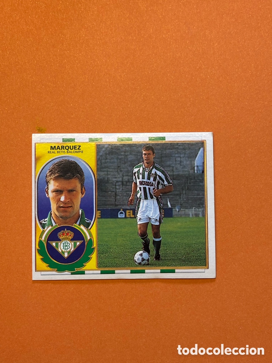 Cromos de F&uacute;tbol: MARQUEZ REAL BETIS LIGA ESTE 1996/97 96 97 NUNCA PEGADO SIN PEGAR