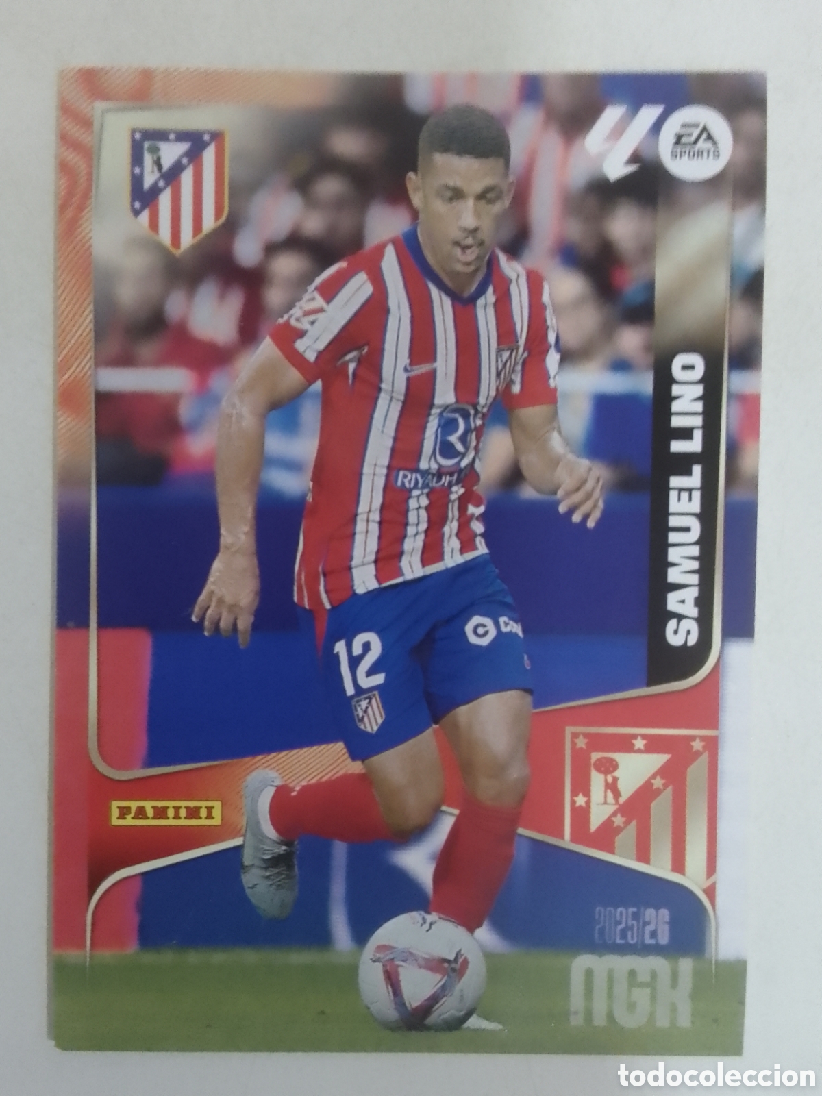Cromos de Futebol: Megacracks 2025/26 n&deg; 68 Samuel Lino &bull; Atl&eacute;tico de Madrid.