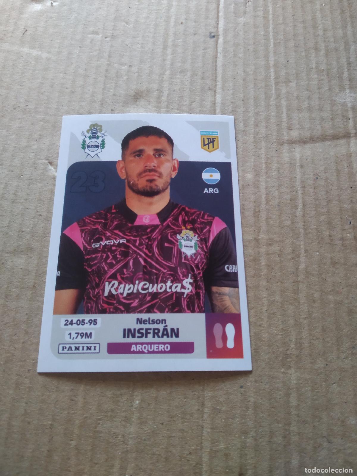 Cromos de F&uacute;tbol: GIM 2 NELSON INSFRAN GIMNASIA Y ESGRIMA LA PLATA CROMO FUTBOL ARGENTINO PANINI LIGA ARGENTINA 2024
