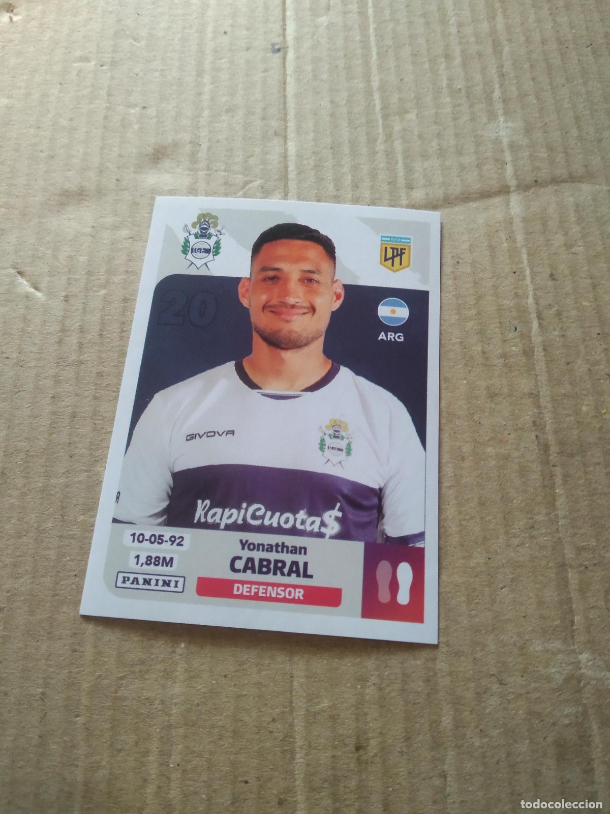 Cromos de F&uacute;tbol: GIM 4 YONATHAN CABRAL GIMNASIA Y ESGRIMA LA PLATA CROMO FUTBOL ARGENTINO PANINI LIGA ARGENTINA 2024