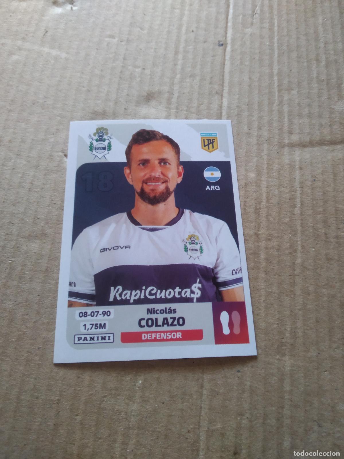 Cromos de F&uacute;tbol: GIM 5 NICOLAS COLAZO GIMNASIA Y ESGRIMA LA PLATA CROMO FUTBOL ARGENTINO PANINI LIGA ARGENTINA 2024