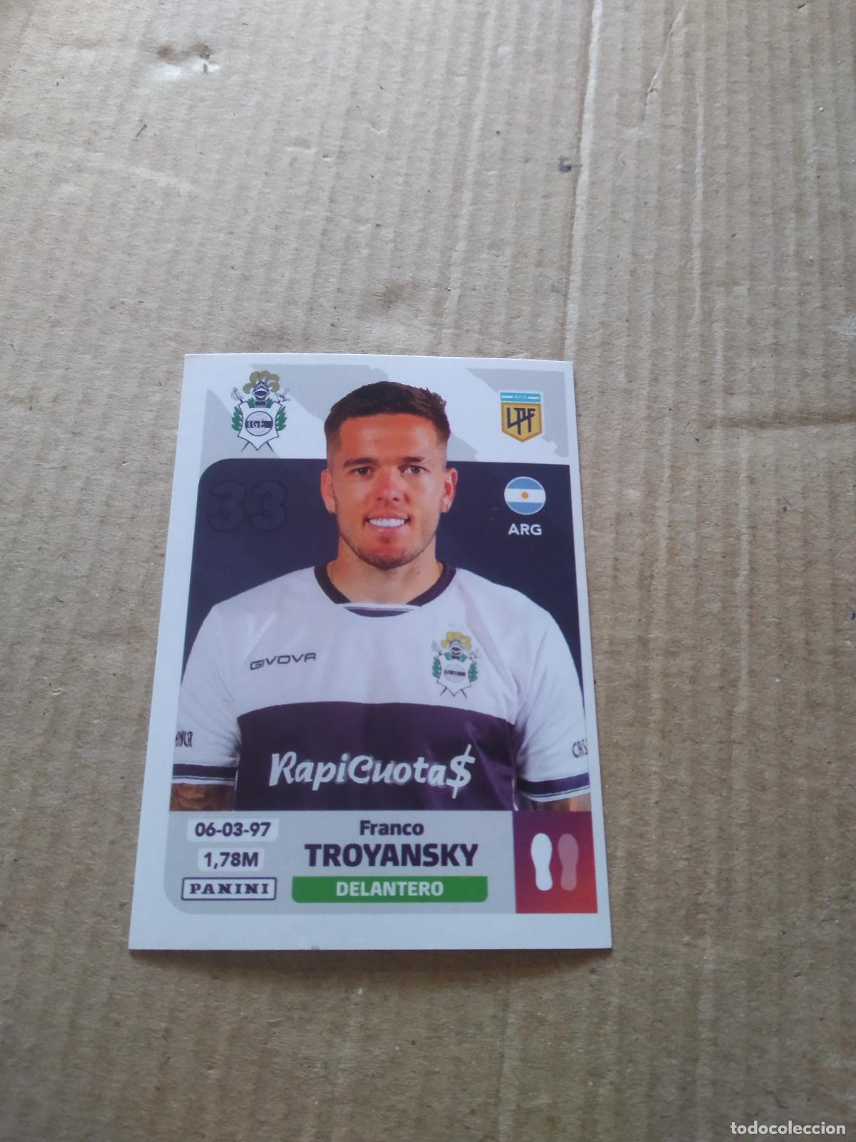 Cromos de F&uacute;tbol: GIM15 FRANCO TROYANSKY GIMNASIA Y ESGRIMA LA PLATA CROMO FUTBOL ARGENTINO PANINI LIGA ARGENTINA 2024
