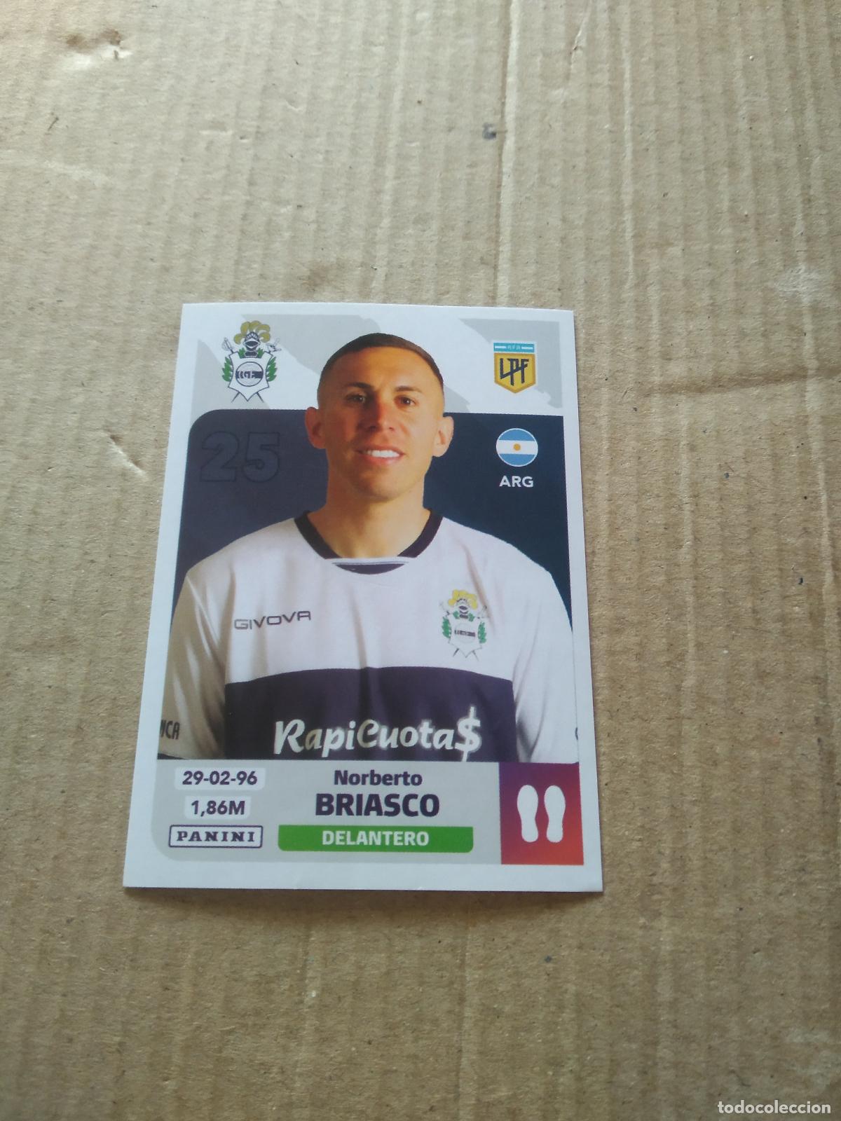 Cromos de F&uacute;tbol: GIM17 NORBERTO BRIASCO GIMNASIA Y ESGRIMA LA PLATA CROMO FUTBOL ARGENTINO PANINI LIGA ARGENTINA 2024