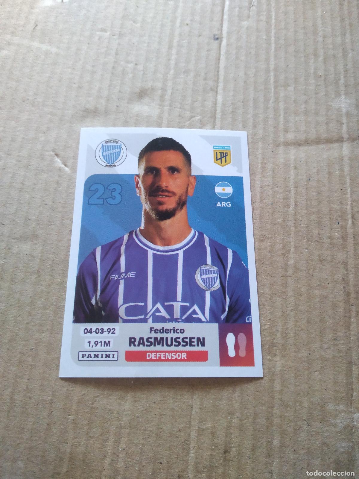 Cromos de F&uacute;tbol: GOD 5 FEDERICO RASMUSSEN GODOY CRUZ CROMO FUTBOL ARGENTINO PANINI LIGA ARGENTINA 2024