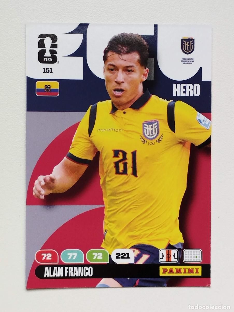 Cromos de F&uacute;tbol: CROMO CARD ADRENALYN MUNDIAL WORLD CUP 2026 HERO 151 ALAN FRANCO ECUADOR