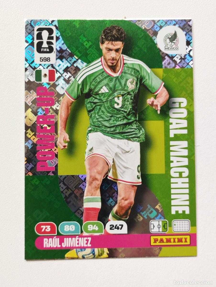Cartes &agrave; collectionner de Football: CROMO CARD ADRENALYN MUNDIAL WORLD CUP 2026 POWER UP GOAL MACHINE 598 RAUL JIMENEZ MEXICO
