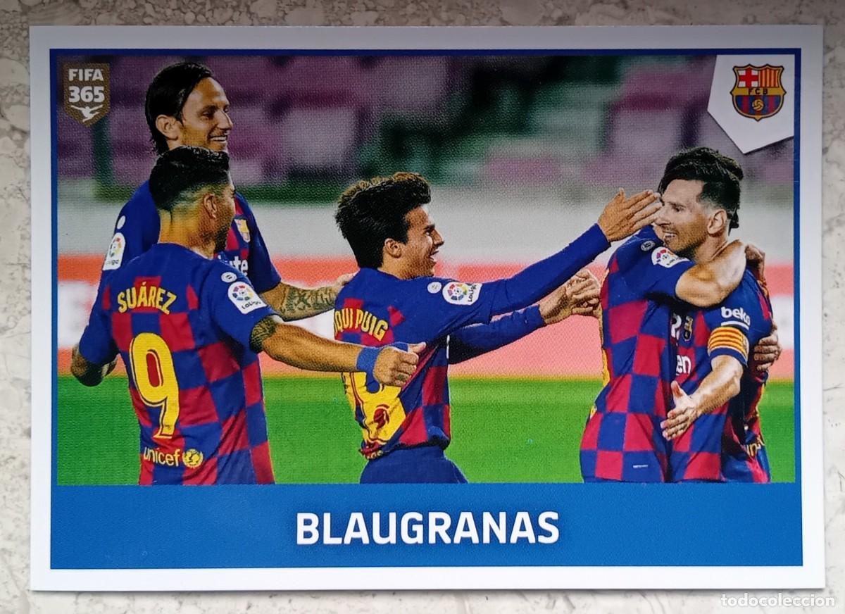 Cromos de F&uacute;tbol: Figurina Panini 2020-21 Cromo Fifa 365 2021 Blaugranas Messi Barcelona n 111