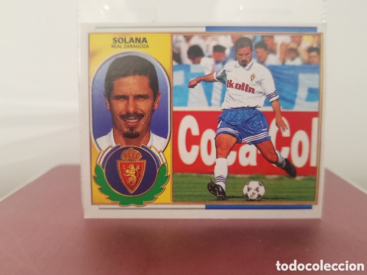 Figurine di Calcio: ❇️ CROMO ⚽ SOLANA ZARAGOZA 96 97 1996 1997 LFP ESTE SIN PEGAR ❇️