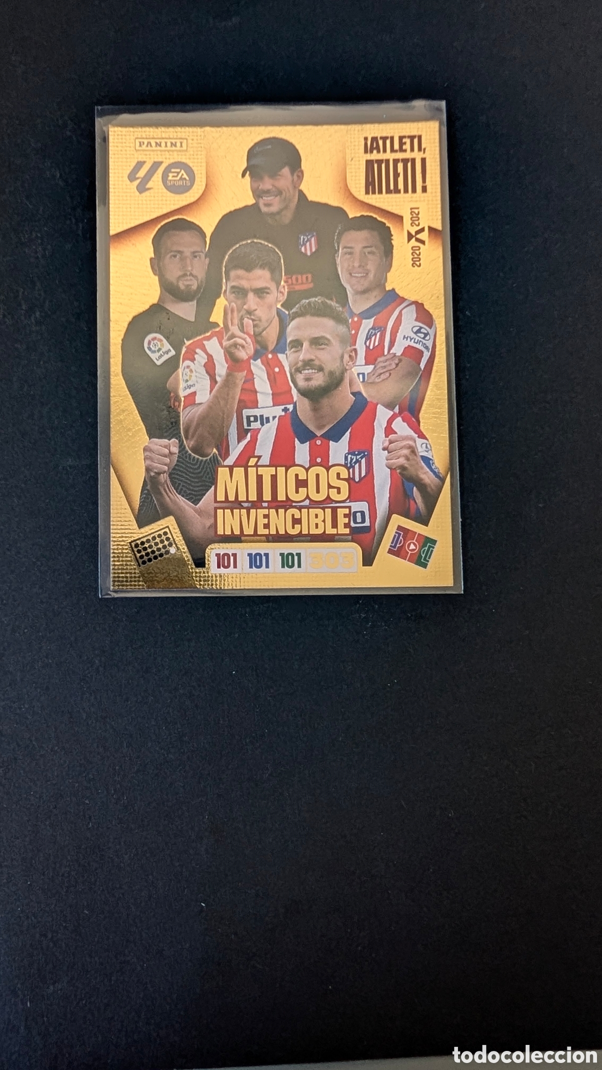 Cromos de F&uacute;tbol: MITICOS INVENCIBLE ATLETICO MADRID ATLETI ADRENALYN XL LIGA 2025/2026 25 26 PANINI