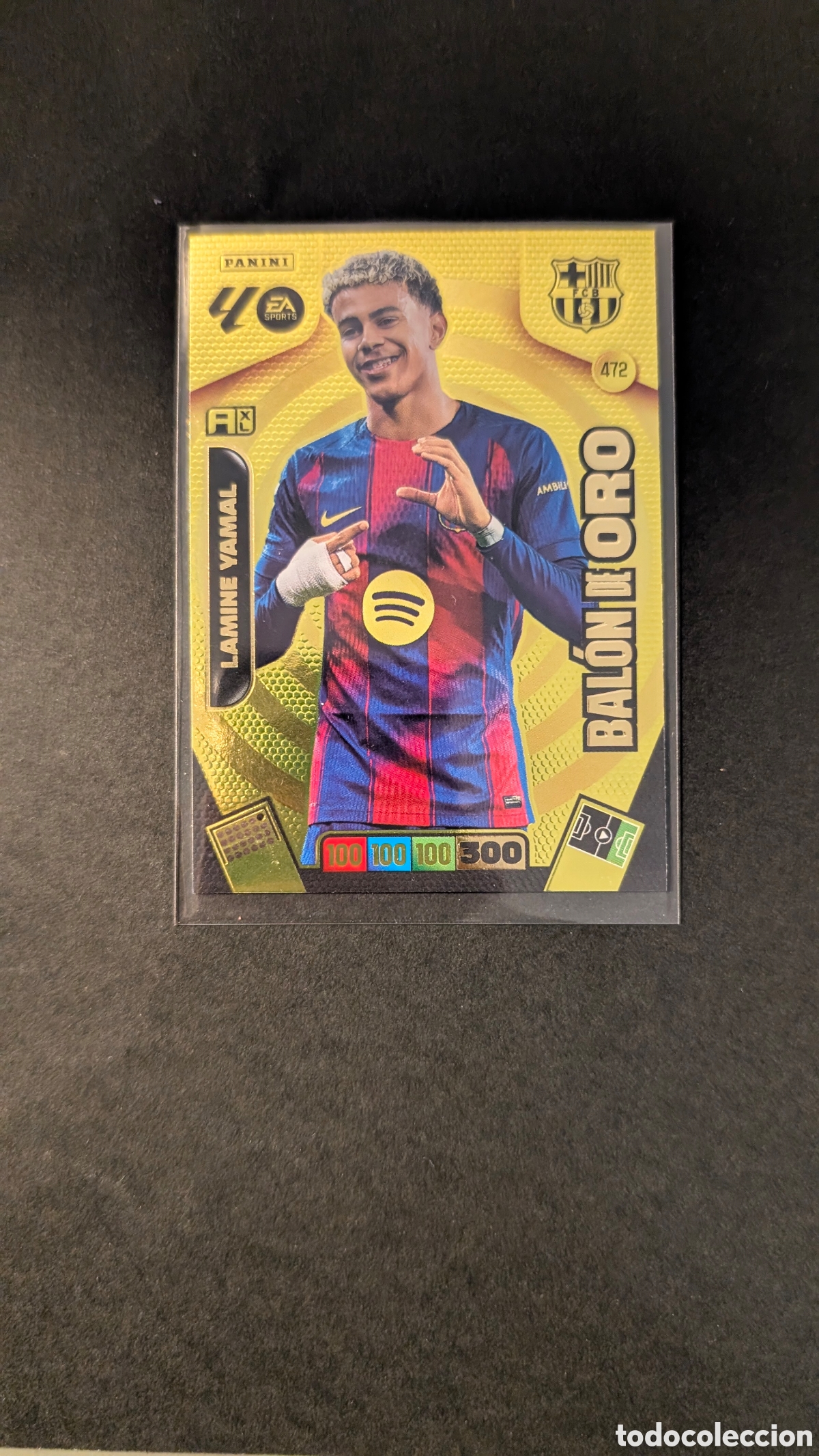 Cromos de F&uacute;tbol: LAMINE YAMAL 472 BARCELONA BALON DE ORO ADRENALYN XL LIGA 2025/2026 25 26 PANINI