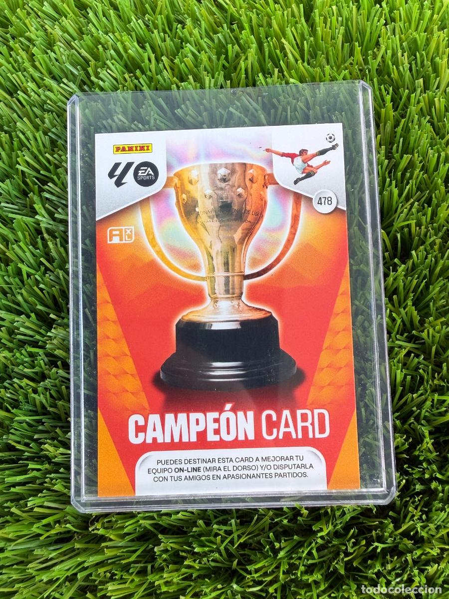 Cromos de F&uacute;tbol: N&ordm; 478 Campe&oacute;n Card Adrenalyn XL 25 26