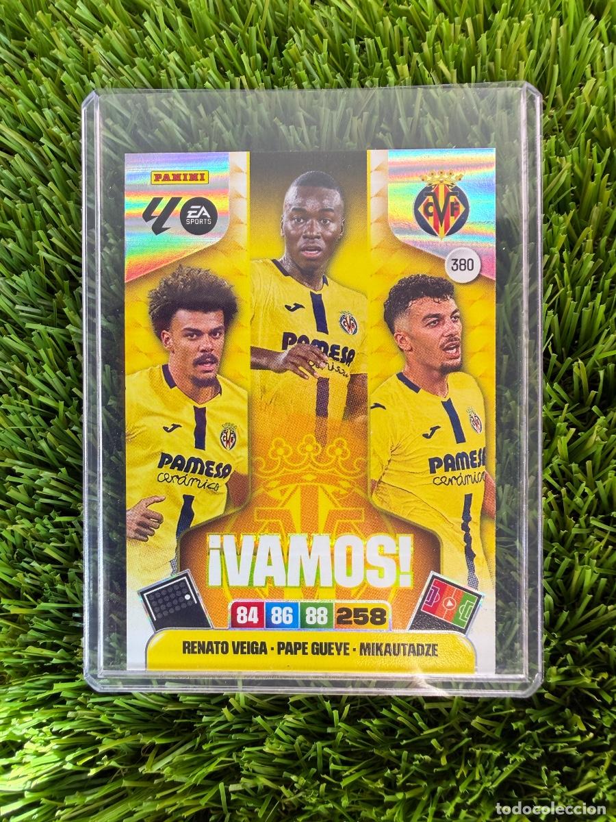 Cromos de F&uacute;tbol: N&ordm; 380 Renato Veiga - Pape Gueye - Mikautadze &iexcl;Vamos! Villarreal CF Adrenalyn XL 25 26