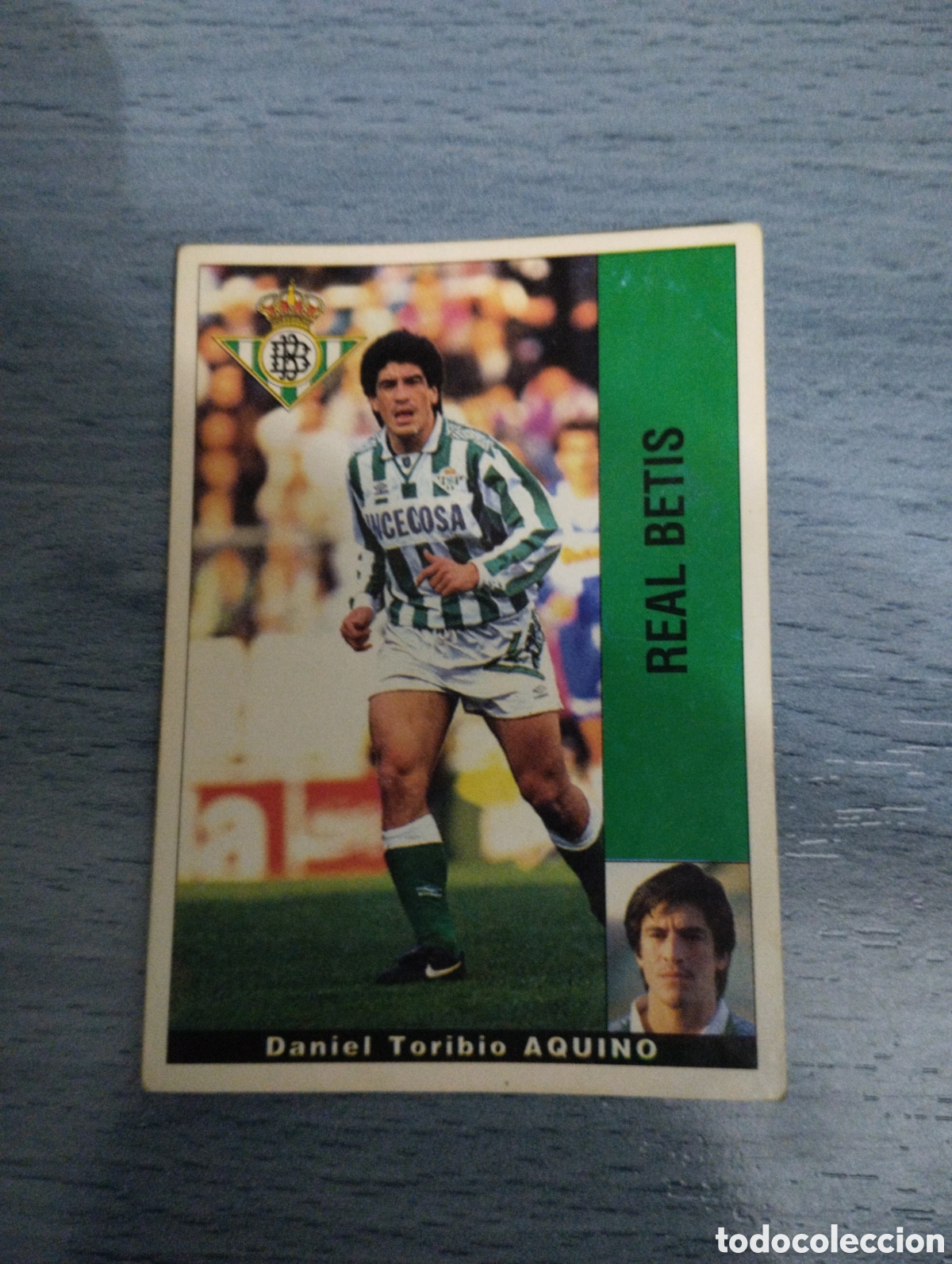 Cromos de F&uacute;tbol: Cromo Panini liga 95 96 baja Aquino Betis sin pegar