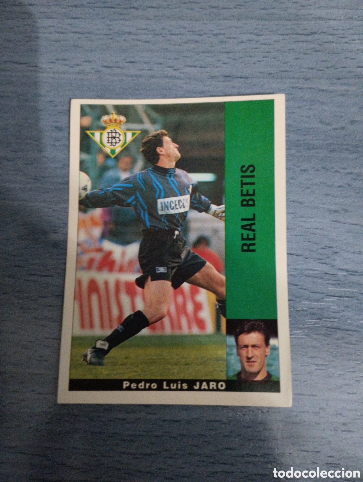 Cromos de F&uacute;tbol: Cromo Panini liga 95 96 jaro Betis sin pegar