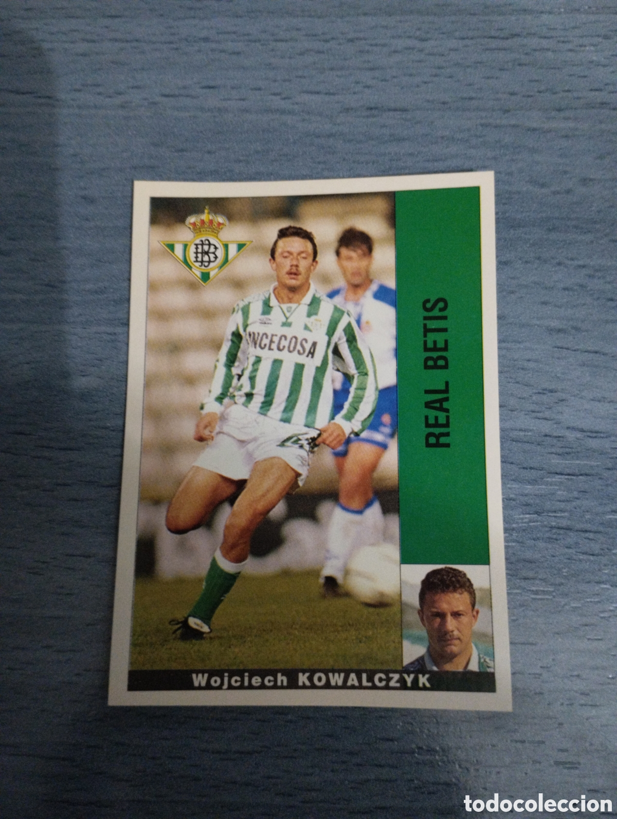 Cromos de F&uacute;tbol: Cromo Panini liga 95 96 kowalczyk Betis sin pegar