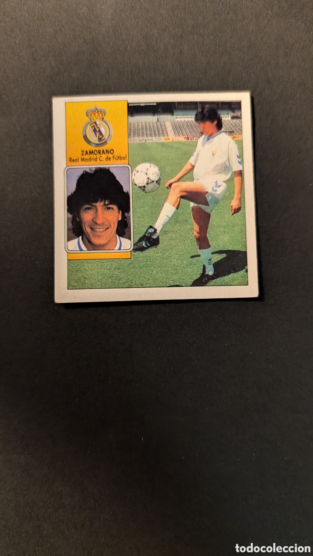 Cromos de F&uacute;tbol: L1 ZAMORANO REAL MADRID FICHAJE 12 VERSION LIGA ESTE 1992/93 92 93 DESPEGADO