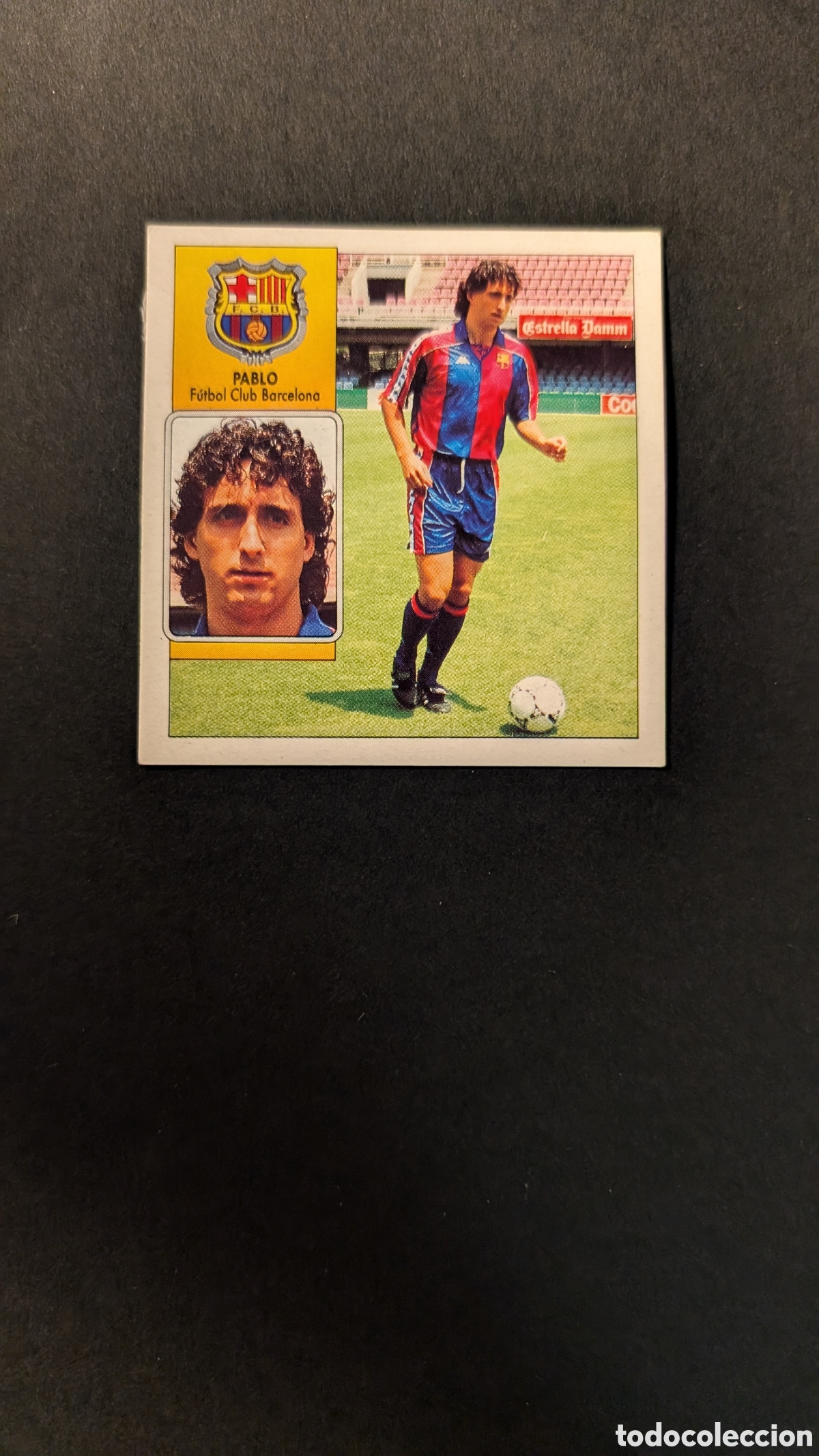 Cromos de F&uacute;tbol: L1 PABLO BARCELONA FICHAJE 15 LIGA ESTE 1992/93 92 93 DESPEGADO