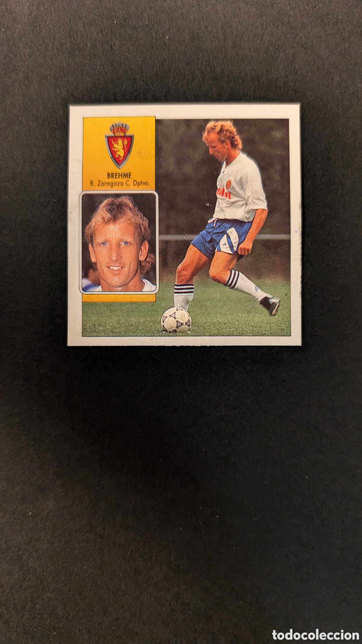 Cromos de Futebol: L1 BREHME ZARAGOZA FICHAJE 27 LIGA ESTE 1992/93 92 93 DESPEGADO