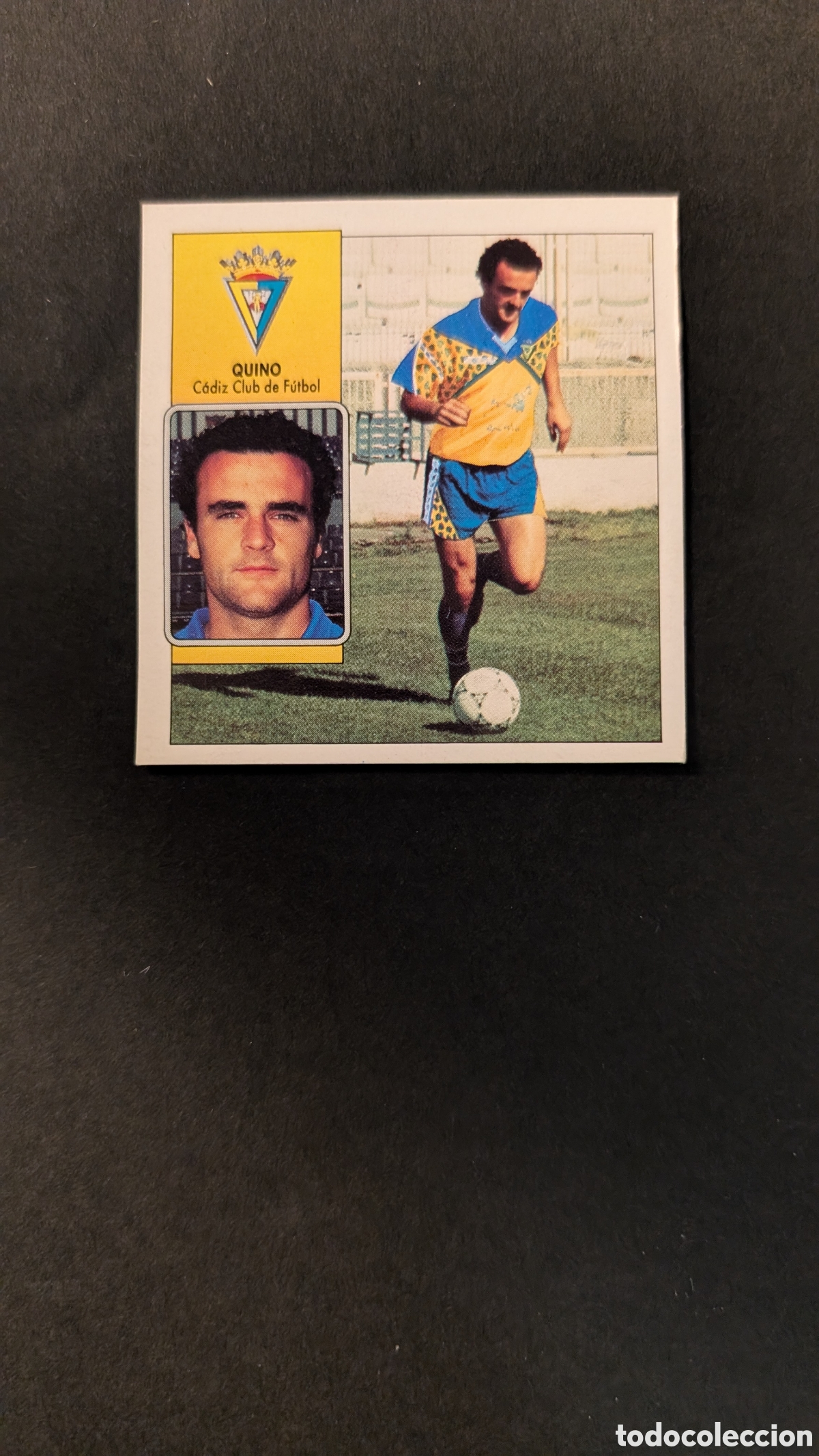Fu&szlig;ball-Sticker: L1 QUINO CADIZ COLOCA LIGA ESTE 1992/93 92 93 DESPEGADO