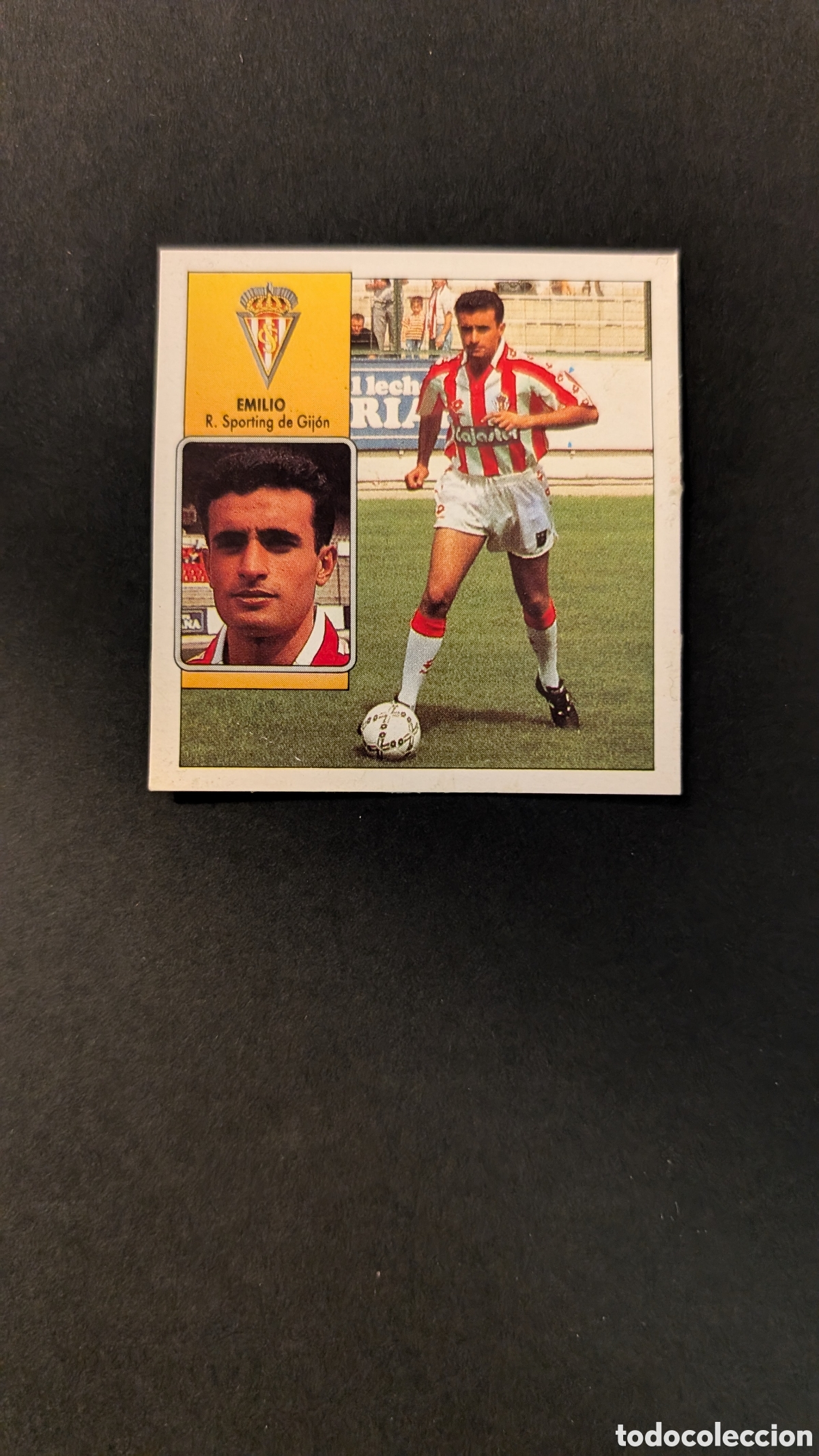 Fu&szlig;ball-Sticker: L1 EMILIO SPORTING GIJON COLOCA LIGA ESTE 1992/93 92 93 DESPEGADO