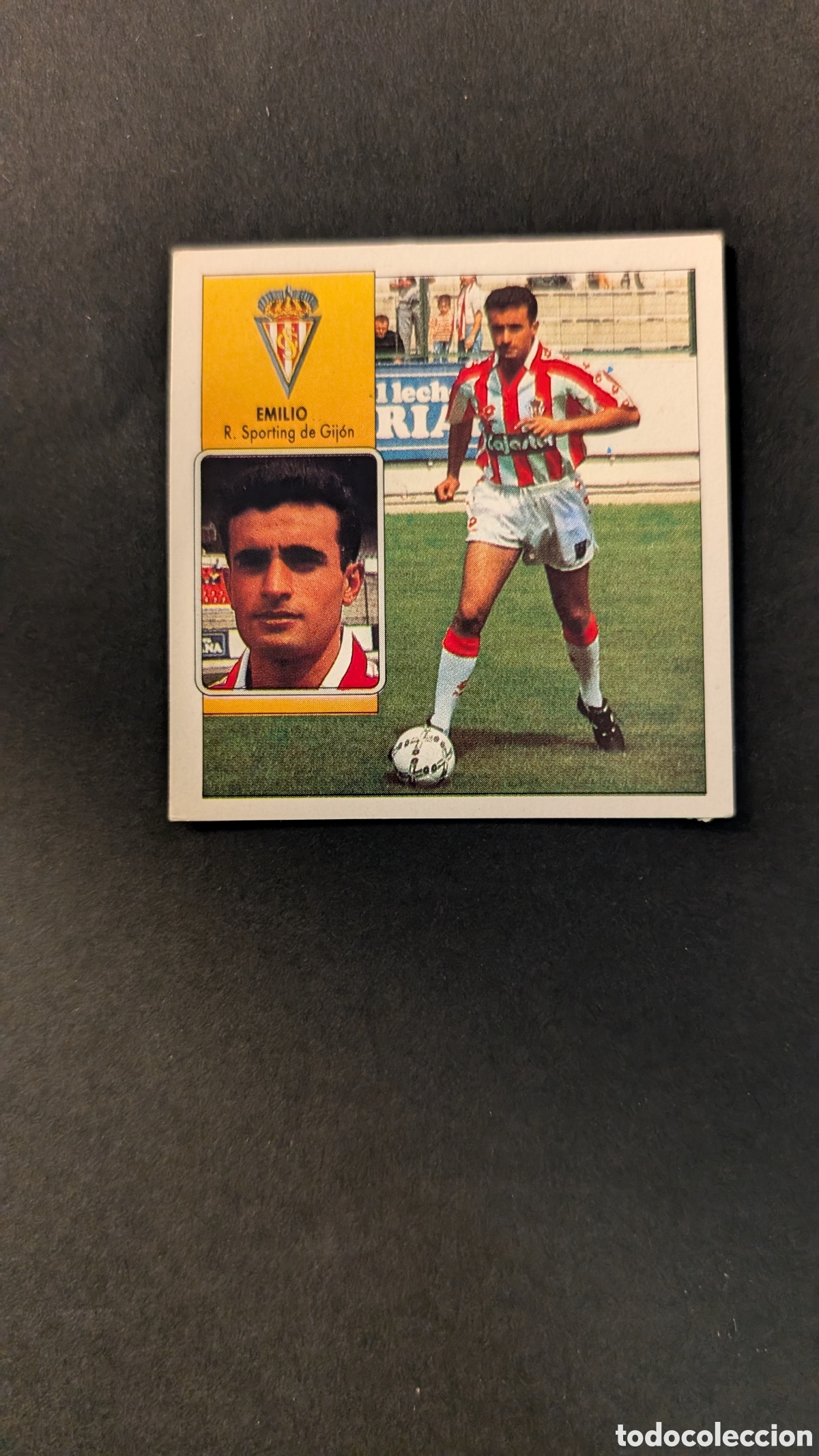 Fu&szlig;ball-Sticker: L1 EMILIO SPORTING GIJON COLOCA LIGA ESTE 1992/93 92 93 DESPEGADO