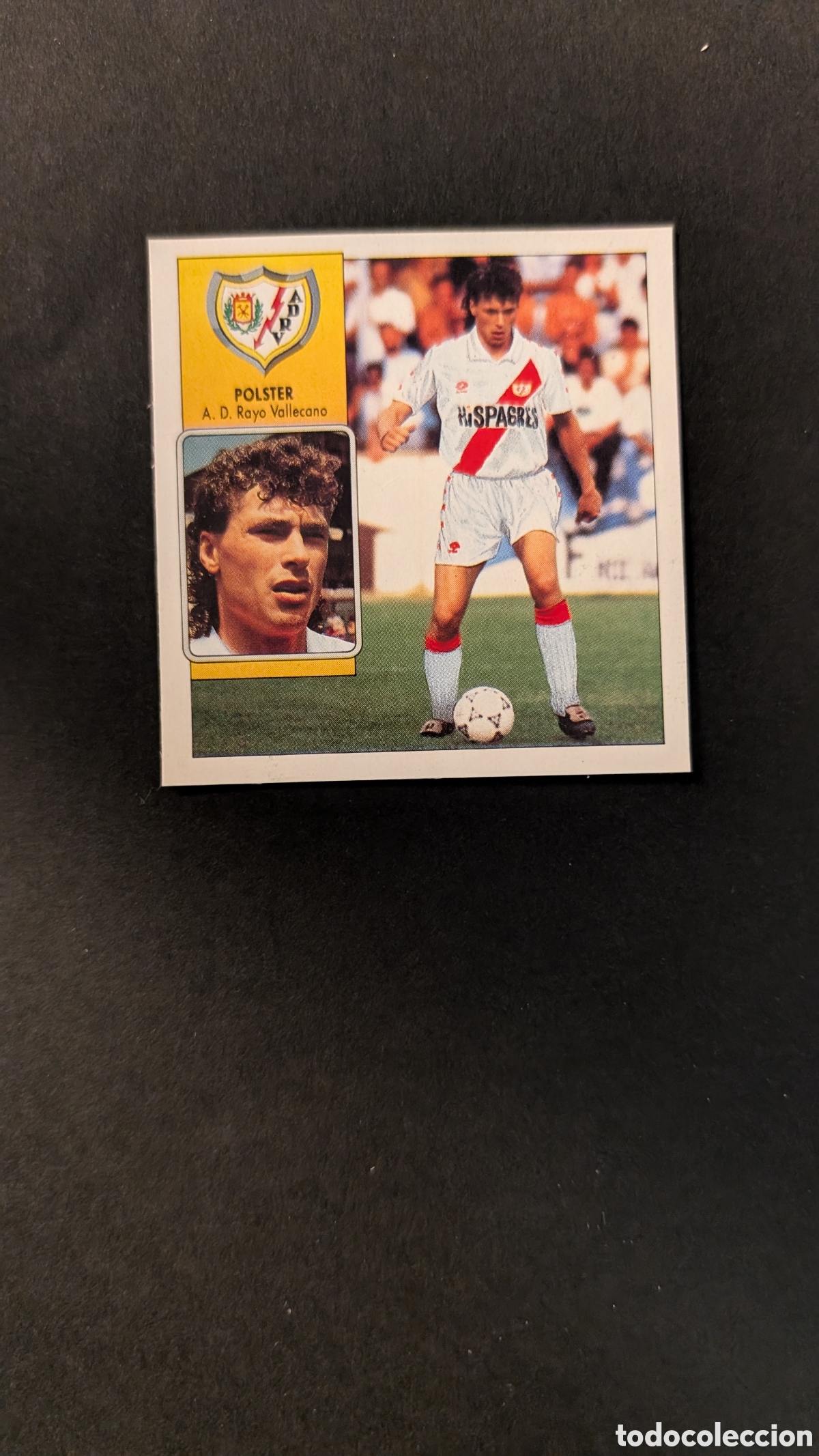 Fu&szlig;ball-Sticker: L1 POLSTER RAYO VALLECANO COLOCA LIGA ESTE 1992/93 92 93 DESPEGADO
