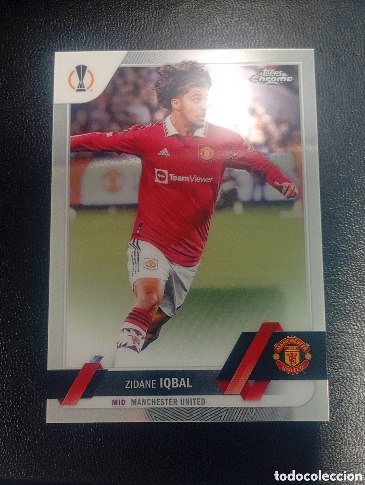 Cromos de Futebol: 80 ZIDANE IQBAL MANCHESTER UNITED 2022 2023 22 23 TOPPS UEFA COMPETITIONS TOPPS CHROME CARD
