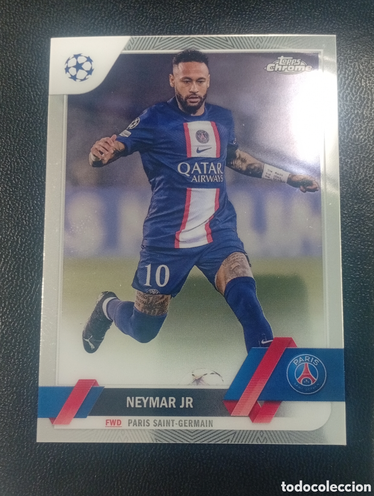 Fu&szlig;ball-Sticker: 10 NEYMAR JR PSG BRASIL 2022 2023 22 23 TOPPS UEFA COMPETITIONS TOPPS CHROME CARD