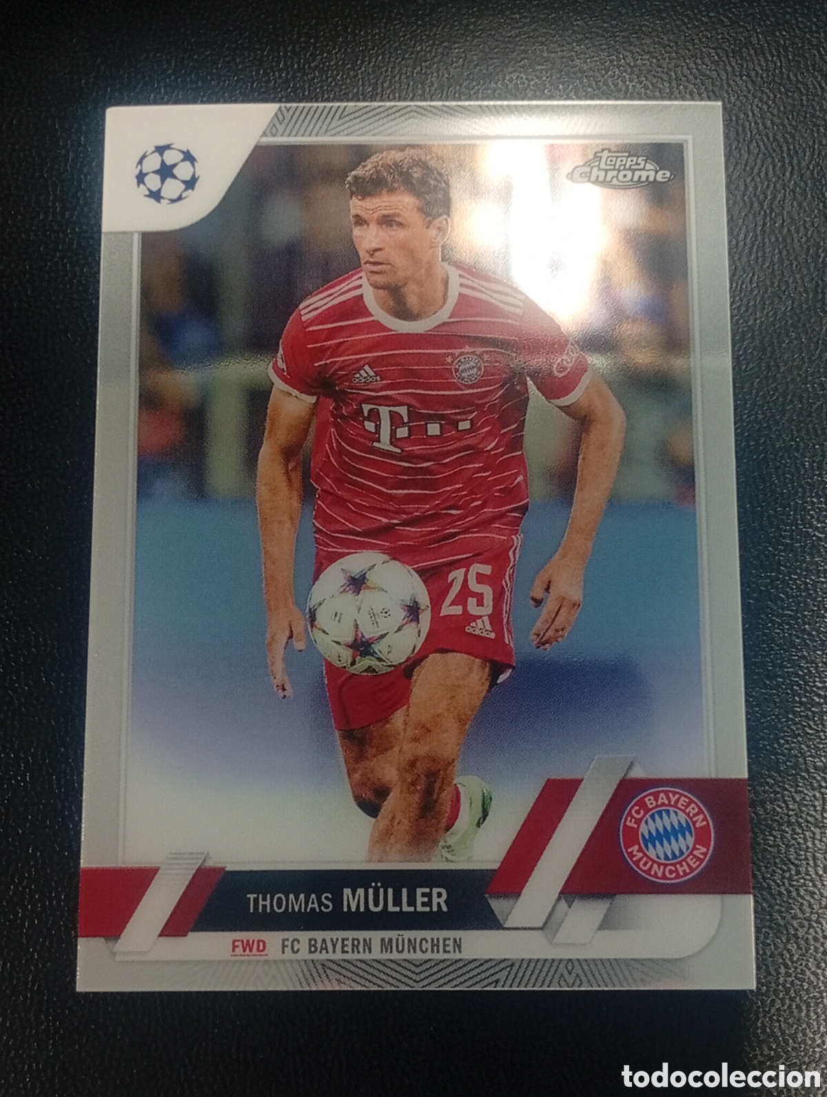 Cromos de F&uacute;tbol: 187 Muller BAYERN M&Uuml;NCHEN 2022 2023 22 23 TOPPS UEFA COMPETITIONS TOPPS CHROME CARD