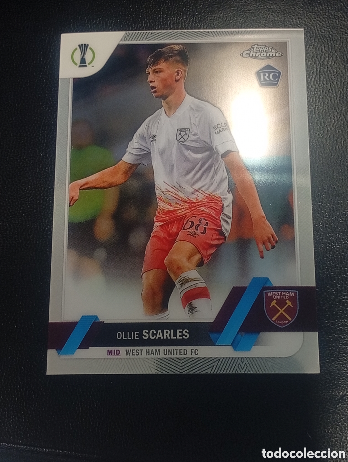 Cromos de F&uacute;tbol: 46 rookie SCARLES WEST HAM 2022 2023 22 23 TOPPS UEFA COMPETITIONS TOPPS CHROME CARD
