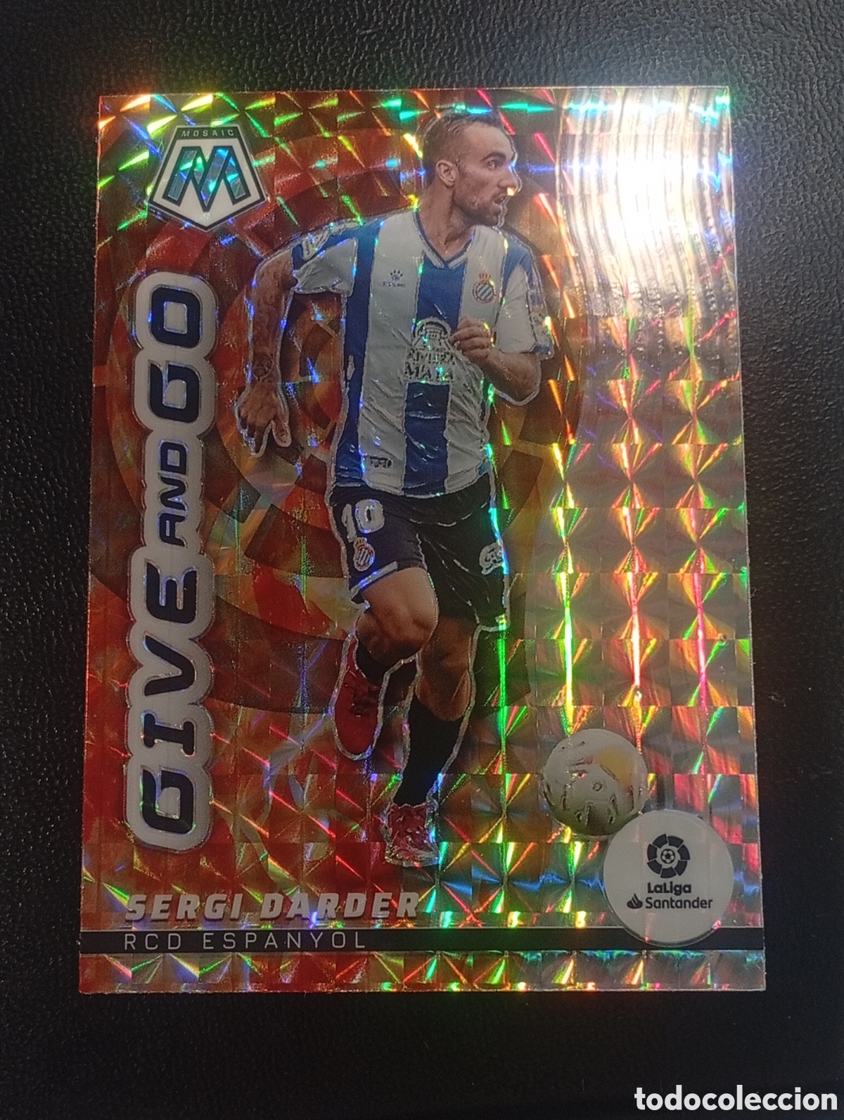 Cromos de F&uacute;tbol: 22 paralela prizm SERGI DARDER ESPANYOL MOSAIC LIGA PANINI 2021 2022 21 22 TOPPS CARDS CROMOS