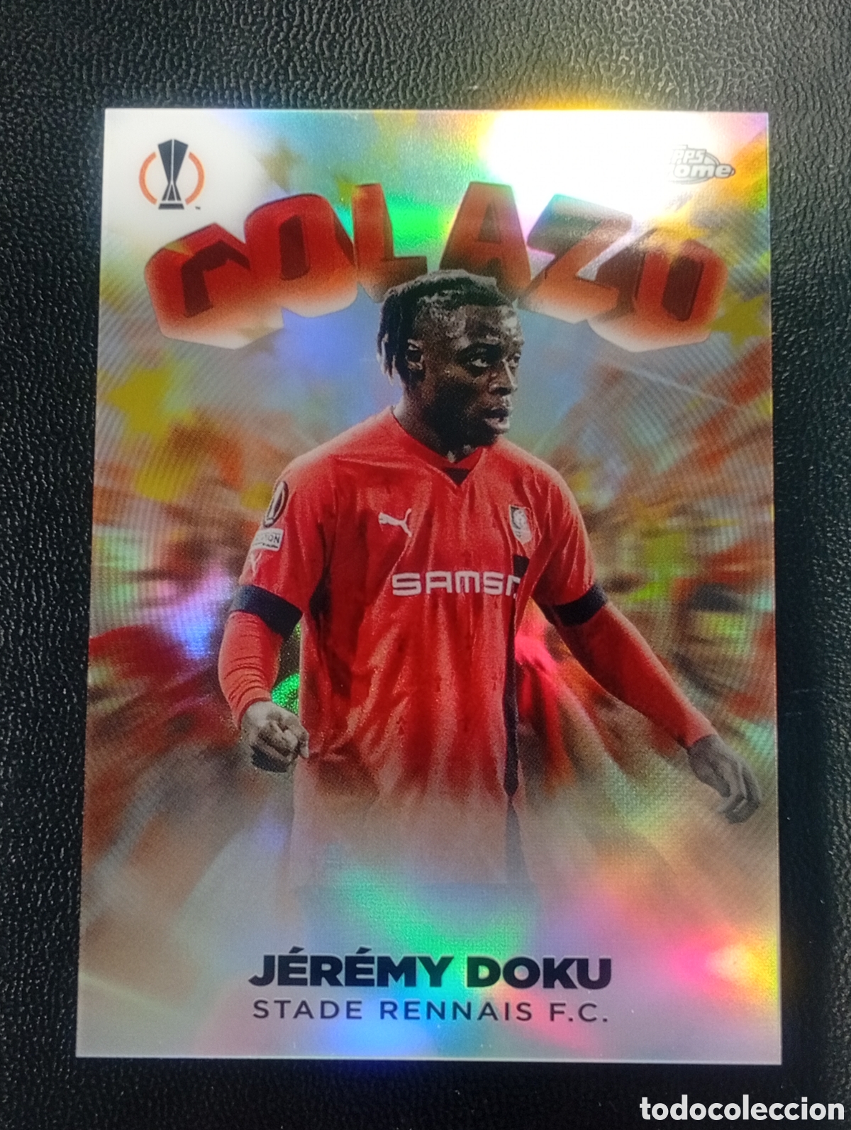 Cromos de Futebol: G 16 JEREMY DOKU STADE RENNAIS 2022 2023 22 23 TOPPS CHROME CARDS PANINI CROMOS PARALELA INSERT