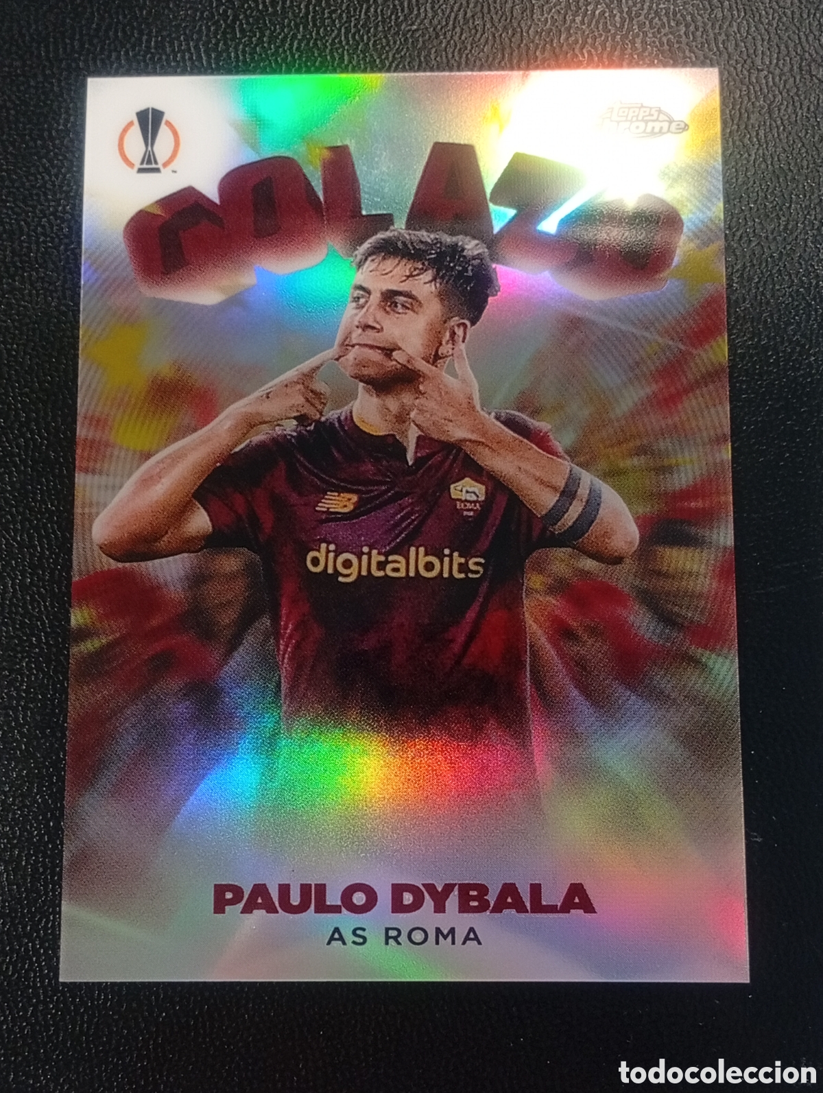 Fu&szlig;ball-Sticker: G 3 PAULO DYBALA ROMA 2022 2023 22 23 TOPPS CHROME CARDS PANINI CROMOS PARALELA INSERT