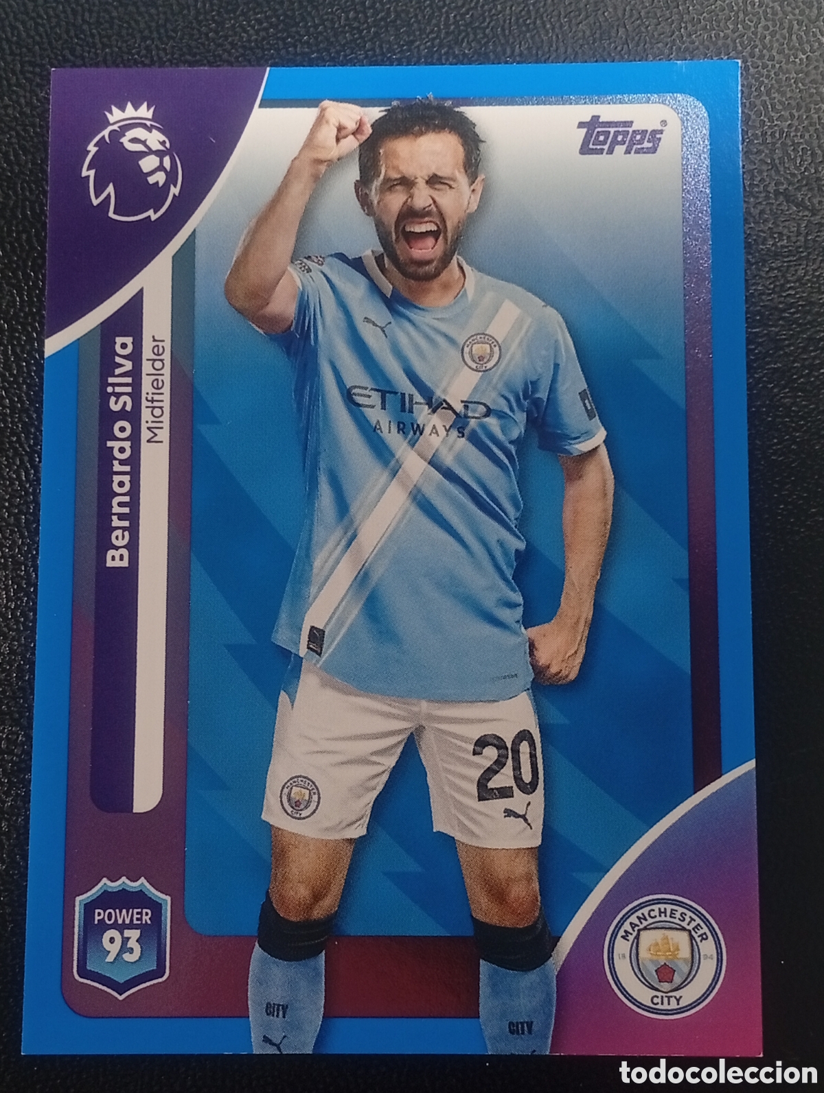 Cromos de F&uacute;tbol: 191 paralela BERNARDO SILVA CITY PORTUGAL PREMIER LEAGUE PANINI 2024 2025 24 25 CROMOS CARDS TOPPS