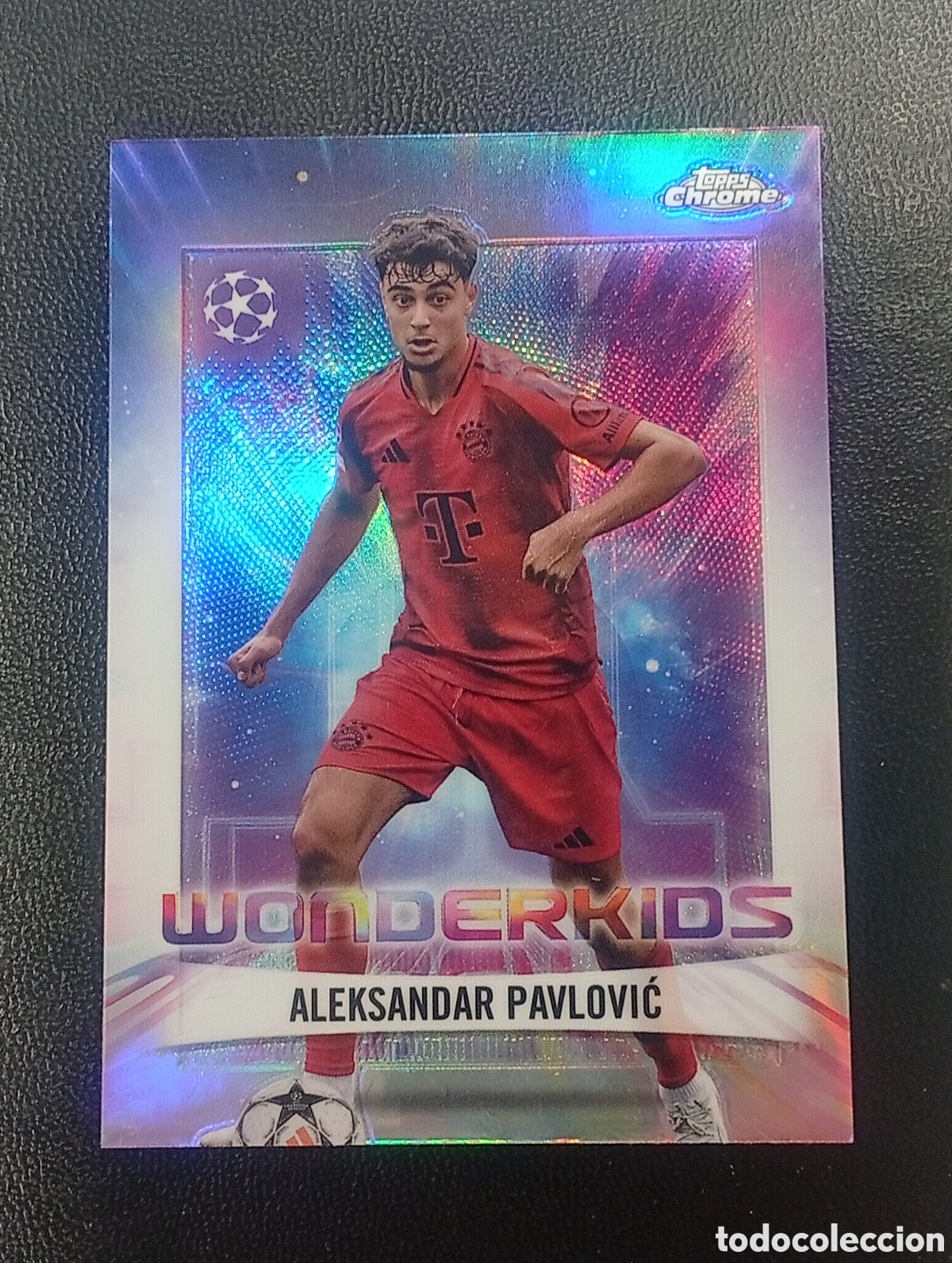 Cromos de F&uacute;tbol: WK 7 wonderkids PAVLOVIC BAYERN M&Uuml;NCHEN TOPPS CHROME 2024 2025 24 25 CROMOS CARDS PANINI insert