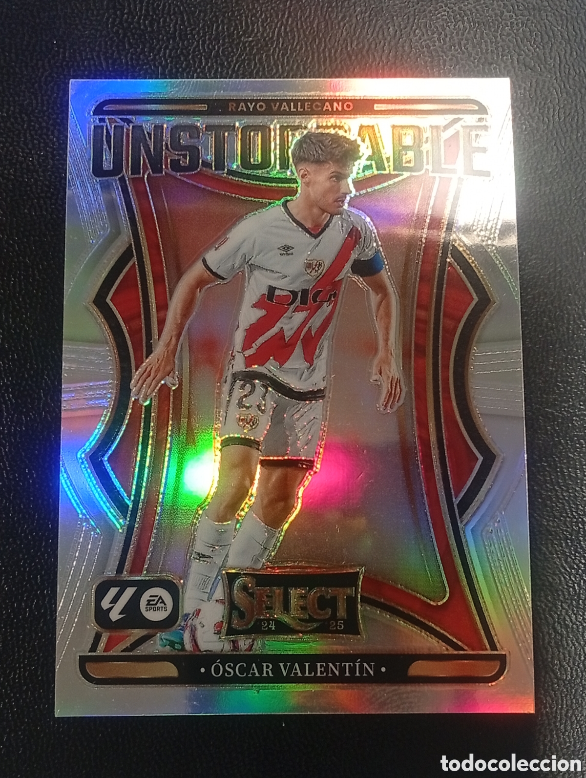Cromos de F&uacute;tbol: 12 paralela prizm OSCAR VALENTIN RAYO VALLECANO 2024 2025 24 25 PANINI SELECT CROMOS CARDS TOPPS