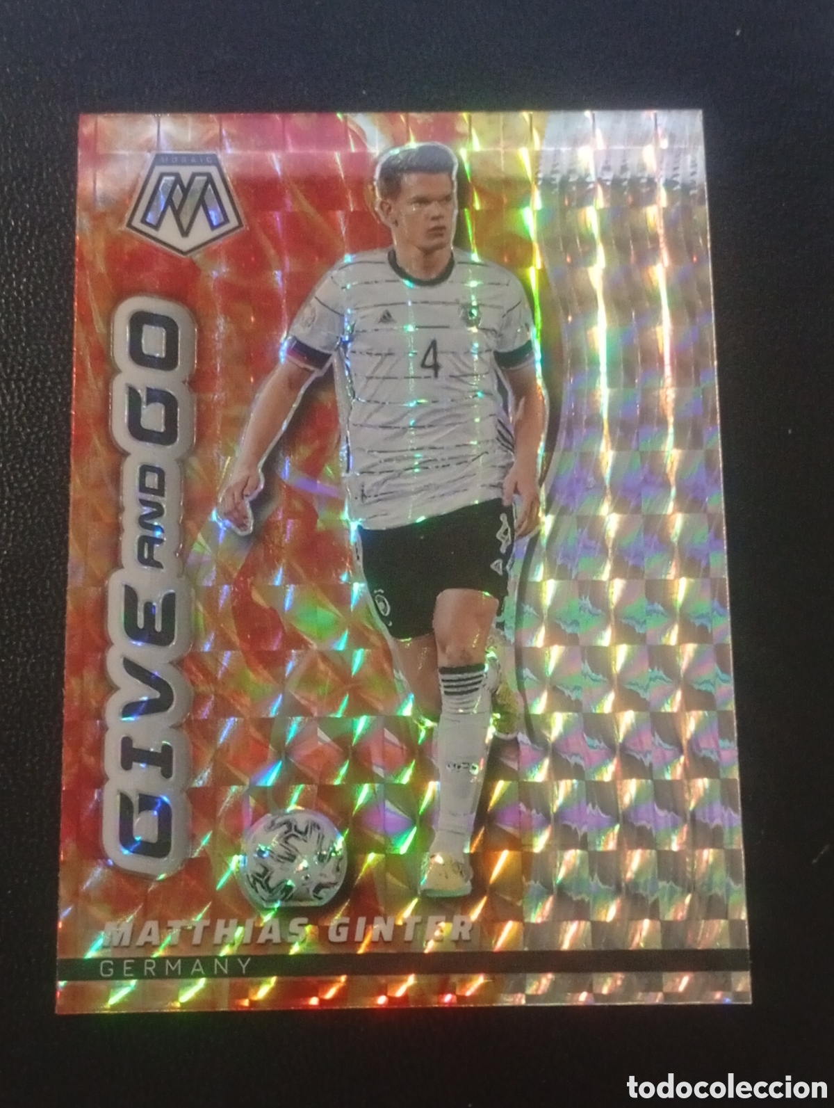 Cromos de F&uacute;tbol: 8 paralela prizm give and go MATTHIAS GINTEN GERMANY ALEMANIA MOSAIC FIFA ROAD WORLD CUP 2022 QATAR