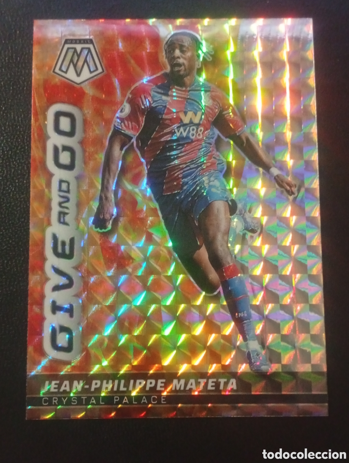 Cromos de F&uacute;tbol: 14 paralela prizm give and go MATETA CRYSTAL PALACE MOSAIC PREMIER LEAGUE 2021 2022 22
