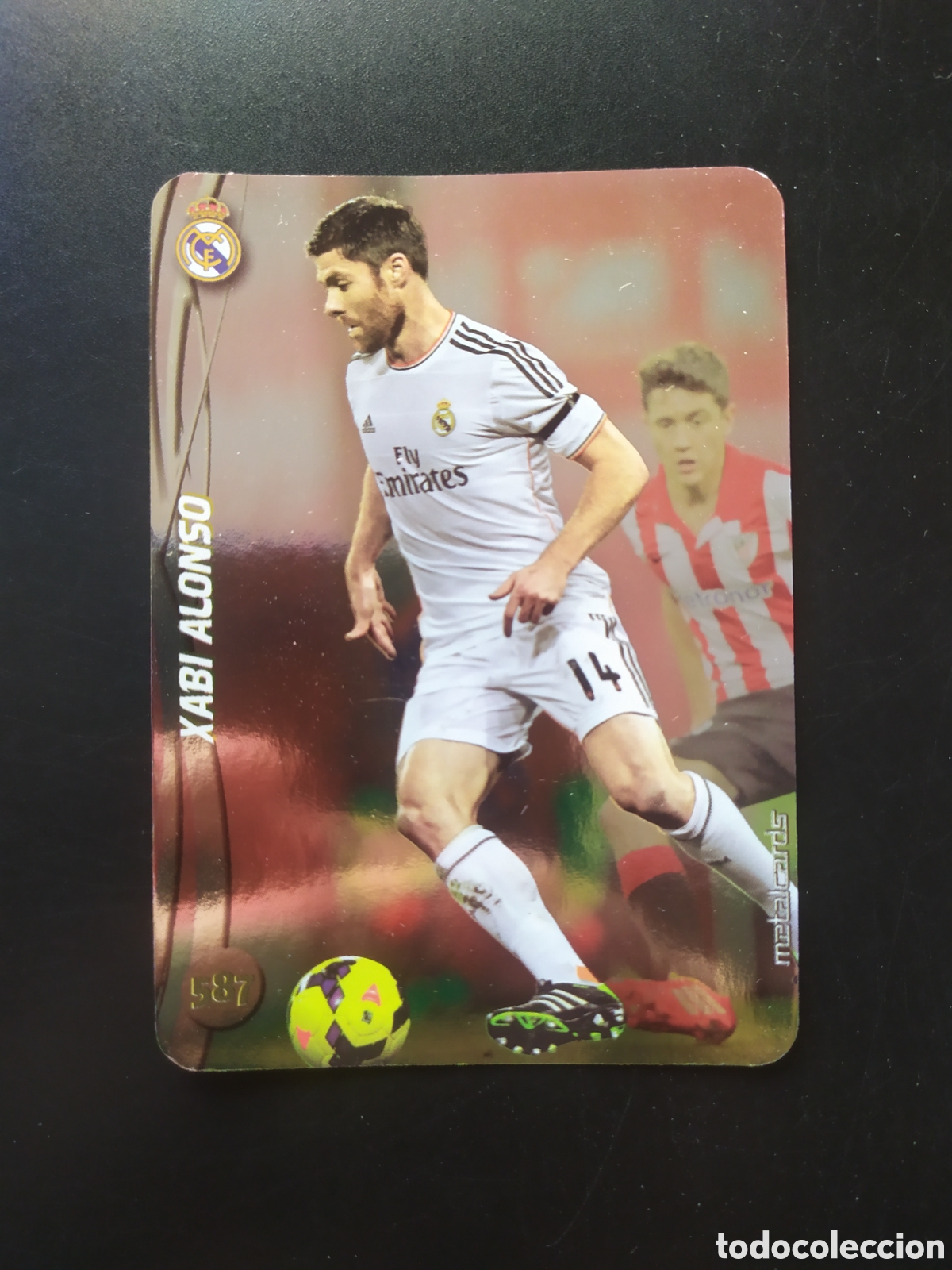 Cromos de F&uacute;tbol: Mundicromo fichas Liga 2014 2015 14 15 Xabi Alonso top brillo liso n&deg; 587 Real Madrid