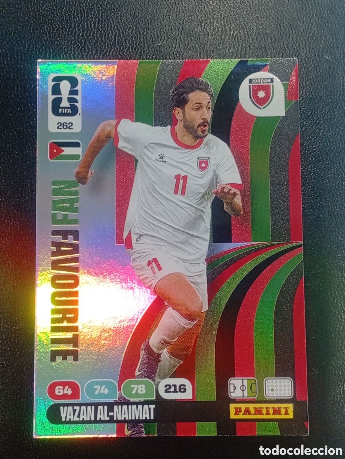 Cromos de F&uacute;tbol: 262 fan favourite VAZAN AL NAMAIT JORDANIA ADRENALYN XL WORLD CUP 2026 CARD PANINI MUNDIAL TOPPS