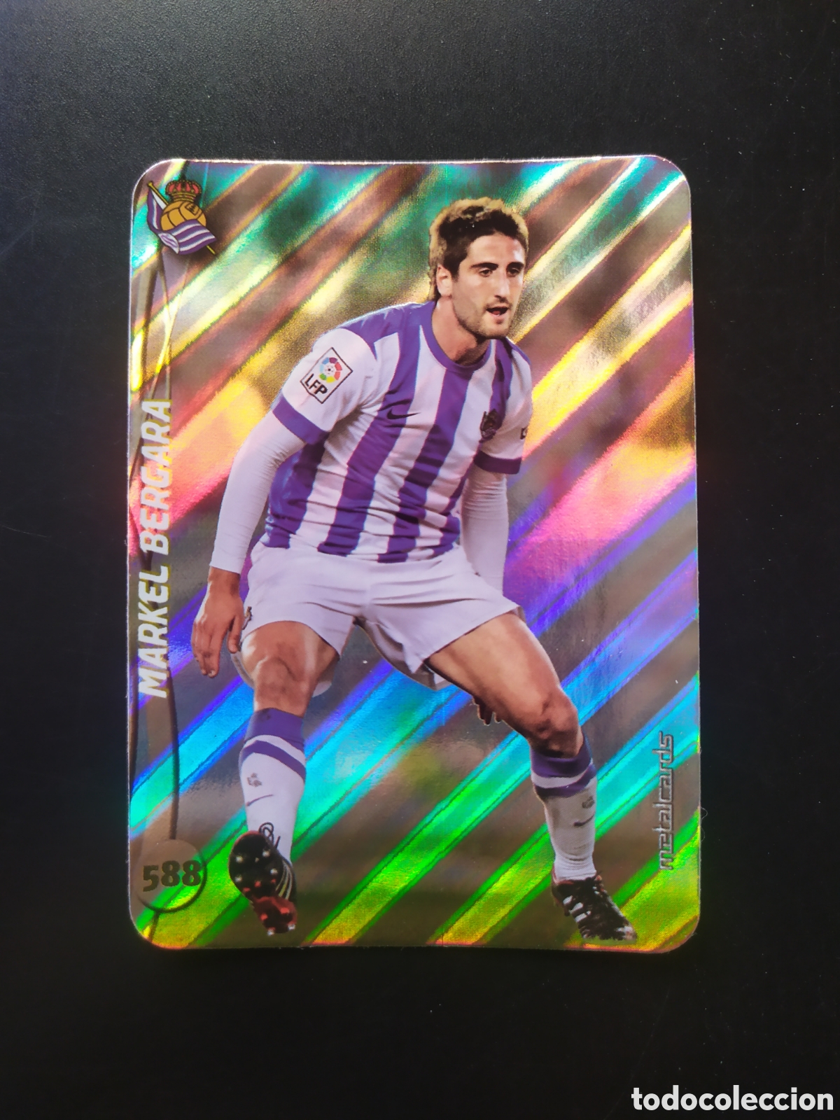 Cromos de F&uacute;tbol: Mundicromo fichas Liga 2014 2015 14 15 Markel Bergara top brillo rayas n&deg; 588 Real Sociedad