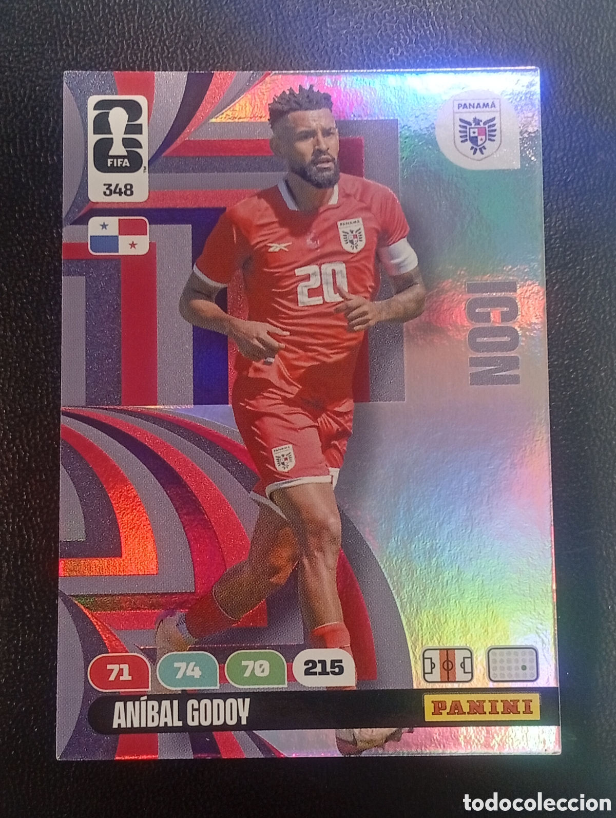 Cromos de F&uacute;tbol: 348 icon ANIBAL GODOY PANAMA ADRENALYN XL WORLD CUP 2026 CARD PANINI MUNDIAL TOPPS