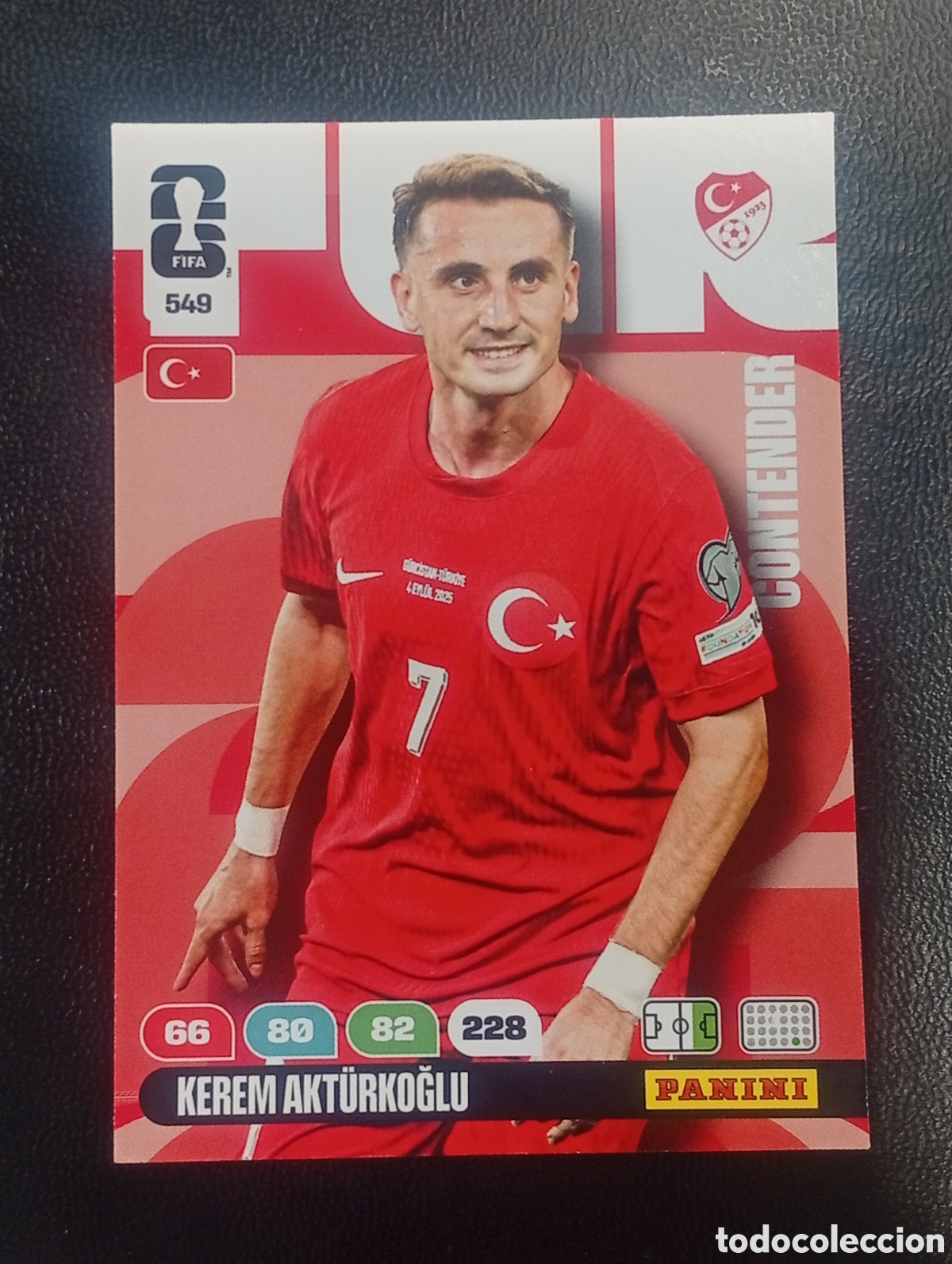 Cromos de F&uacute;tbol: 549 AKTURKOGLU TURQU&Iacute;A ADRENALYN XL WORLD CUP 2026 CARD PANINI MUNDIAL TOPPS